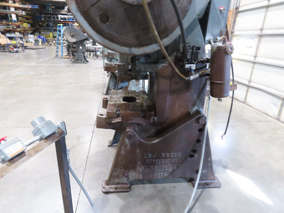 L&J 50 Mechanical OBI Punch Press 50 Ton 18"x 30" Bed 4" Stroke Air Clutch