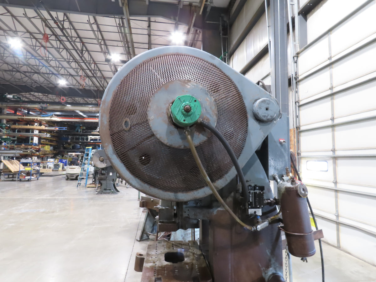 L&J 50 Mechanical OBI Punch Press 50 Ton 18"x 30" Bed 4" Stroke Air Clutch