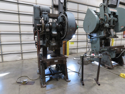 L&J 50 Mechanical OBI Punch Press 50 Ton 18"x 30" Bed 4" Stroke Air Clutch