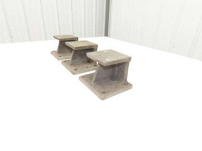 EQ Equivalent Base Aluminum Fixture Stack Riser Block 100mm 3.93"H Lot of 3