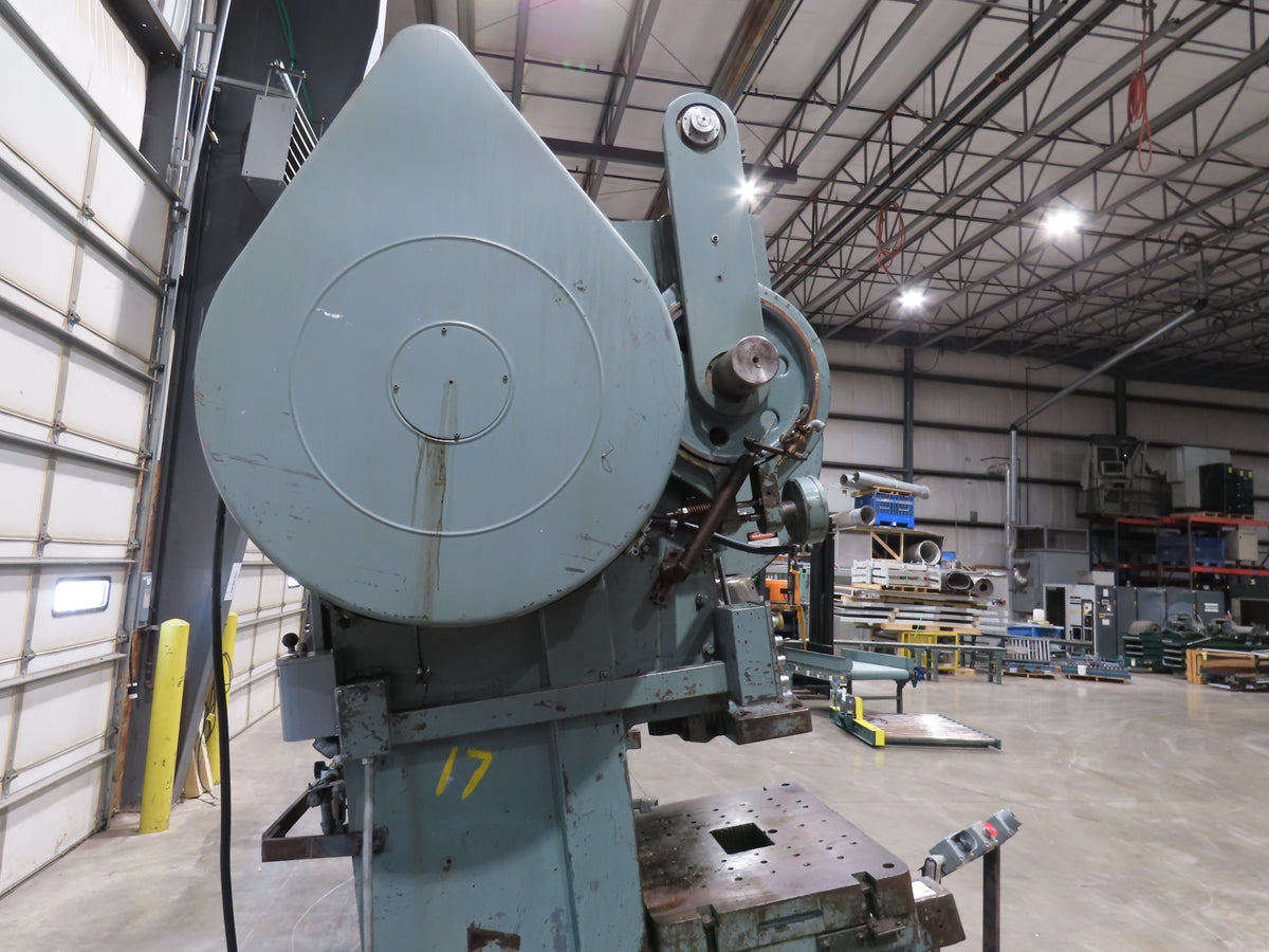 Federal No 8 Mechanical OBI Punch Press 100 Ton Air Brake Clutch 6" Stroke 10Hp