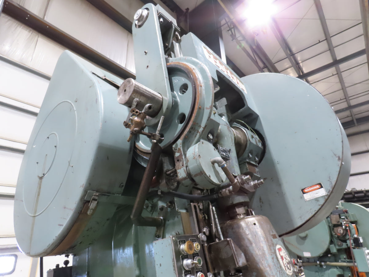 Federal No 8 Mechanical OBI Punch Press 100 Ton Air Brake Clutch 6" Stroke 10Hp