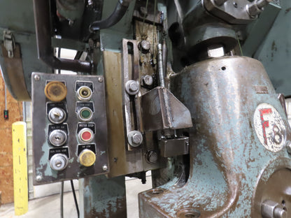 Federal No 8 Mechanical OBI Punch Press 100 Ton Air Brake Clutch 6" Stroke 10Hp