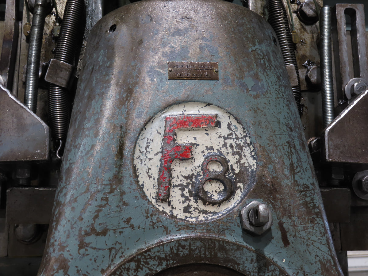 Federal No 8 Mechanical OBI Punch Press 100 Ton Air Brake Clutch 6" Stroke 10Hp