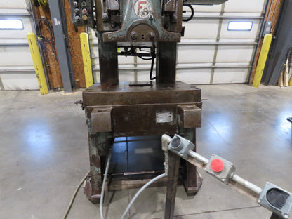 Federal No 8 Mechanical OBI Punch Press 100 Ton Air Brake Clutch 6" Stroke 10Hp