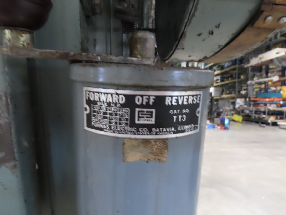 Federal No 8 Mechanical OBI Punch Press 100 Ton Air Brake Clutch 6" Stroke 10Hp