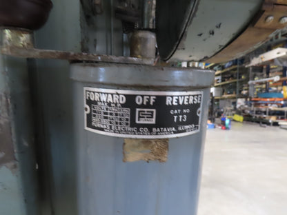 Federal No 8 Mechanical OBI Punch Press 100 Ton Air Brake Clutch 6" Stroke 10Hp