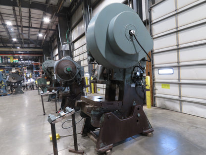 Federal No 8 Mechanical OBI Punch Press 100 Ton Air Brake Clutch 6" Stroke 10Hp