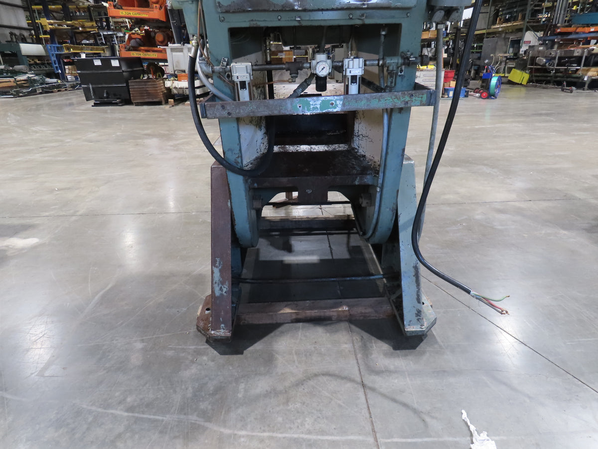 Federal No 8 Mechanical OBI Punch Press 100 Ton Air Brake Clutch 6" Stroke 10Hp