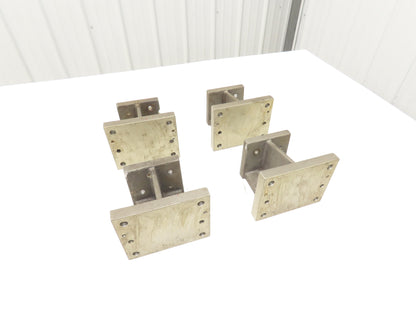 WB 805M Checking Fixture Aluminum Stack Riser Block 125mm H Lot of 4