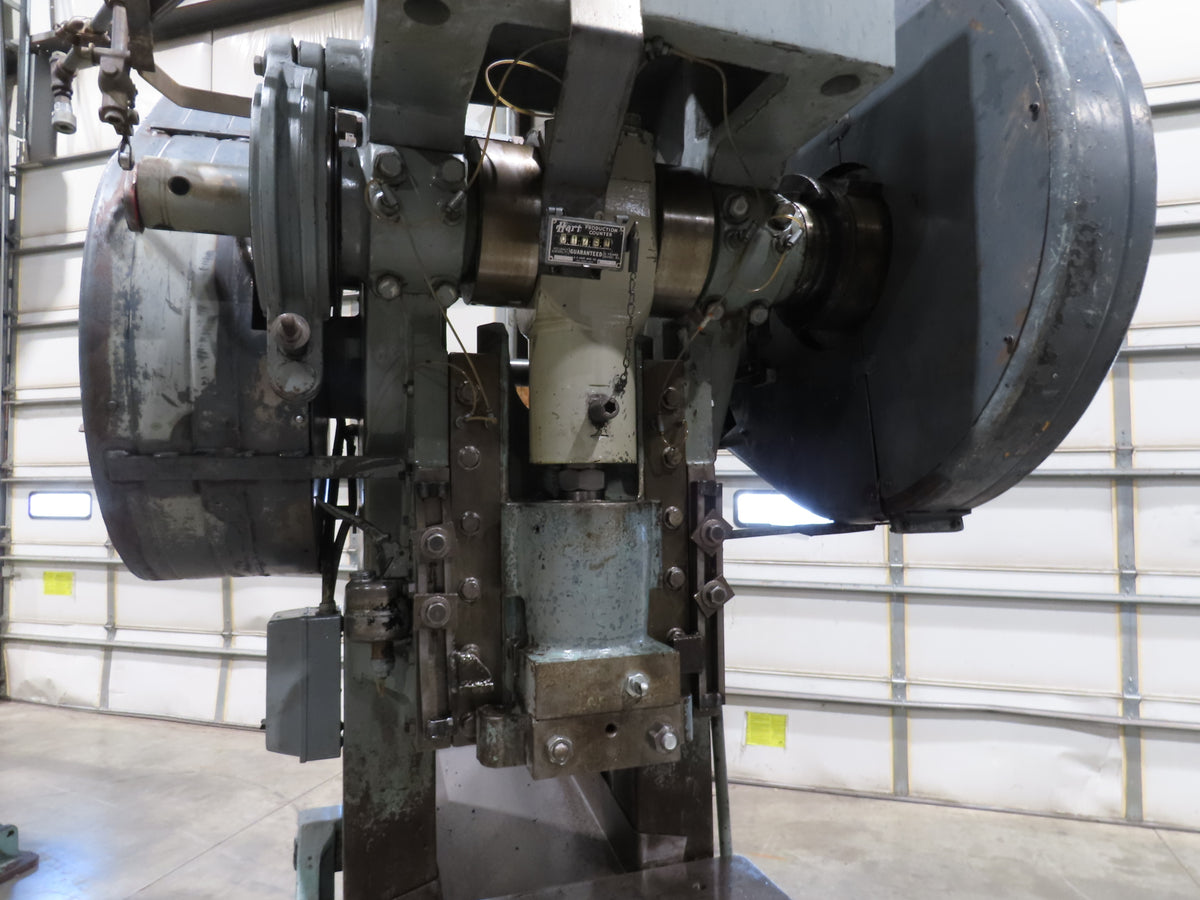 Johnson 60BGC Mechanical OBI Punch Press 60 Ton 32"x 21" Bed 4" Stroke Footpedal
