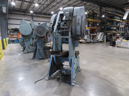 Johnson 60BGC Mechanical OBI Punch Press 60 Ton 32"x 21" Bed 4" Stroke Footpedal