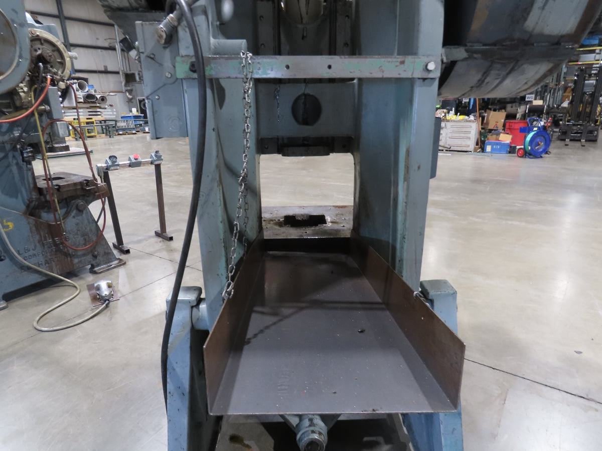 Johnson 60BGC Mechanical OBI Punch Press 60 Ton 32"x 21" Bed 4" Stroke Footpedal