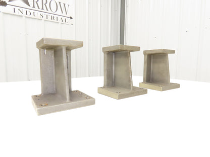 WB 807M Checking Fixture Aluminum Stack Riser Block 175mm H 6.88" Lot of 3