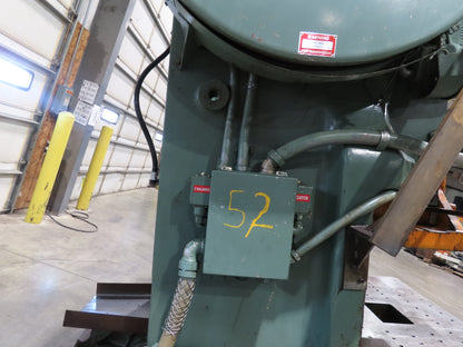 L&J No 100 Mechanical OBI Punch Press 100 Ton Air Brake Clutch 4" Stroke 10Hp