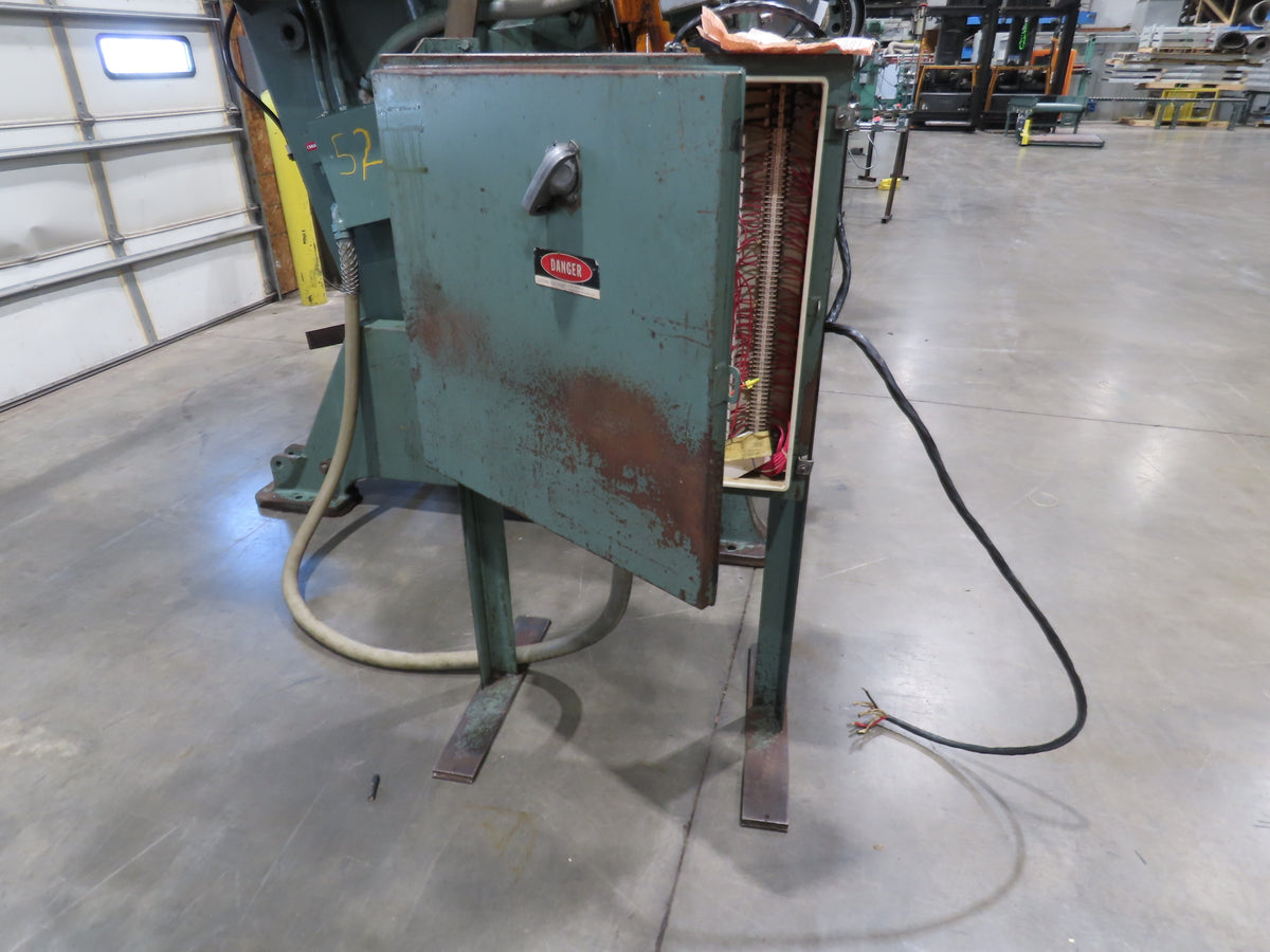 L&J No 100 Mechanical OBI Punch Press 100 Ton Air Brake Clutch 4" Stroke 10Hp