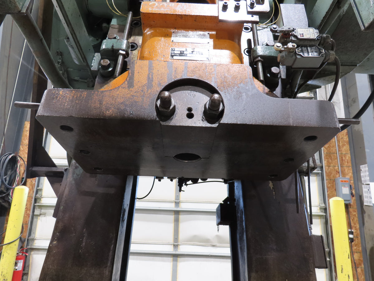 L&J No 100 Mechanical OBI Punch Press 100 Ton Air Brake Clutch 4" Stroke 10Hp