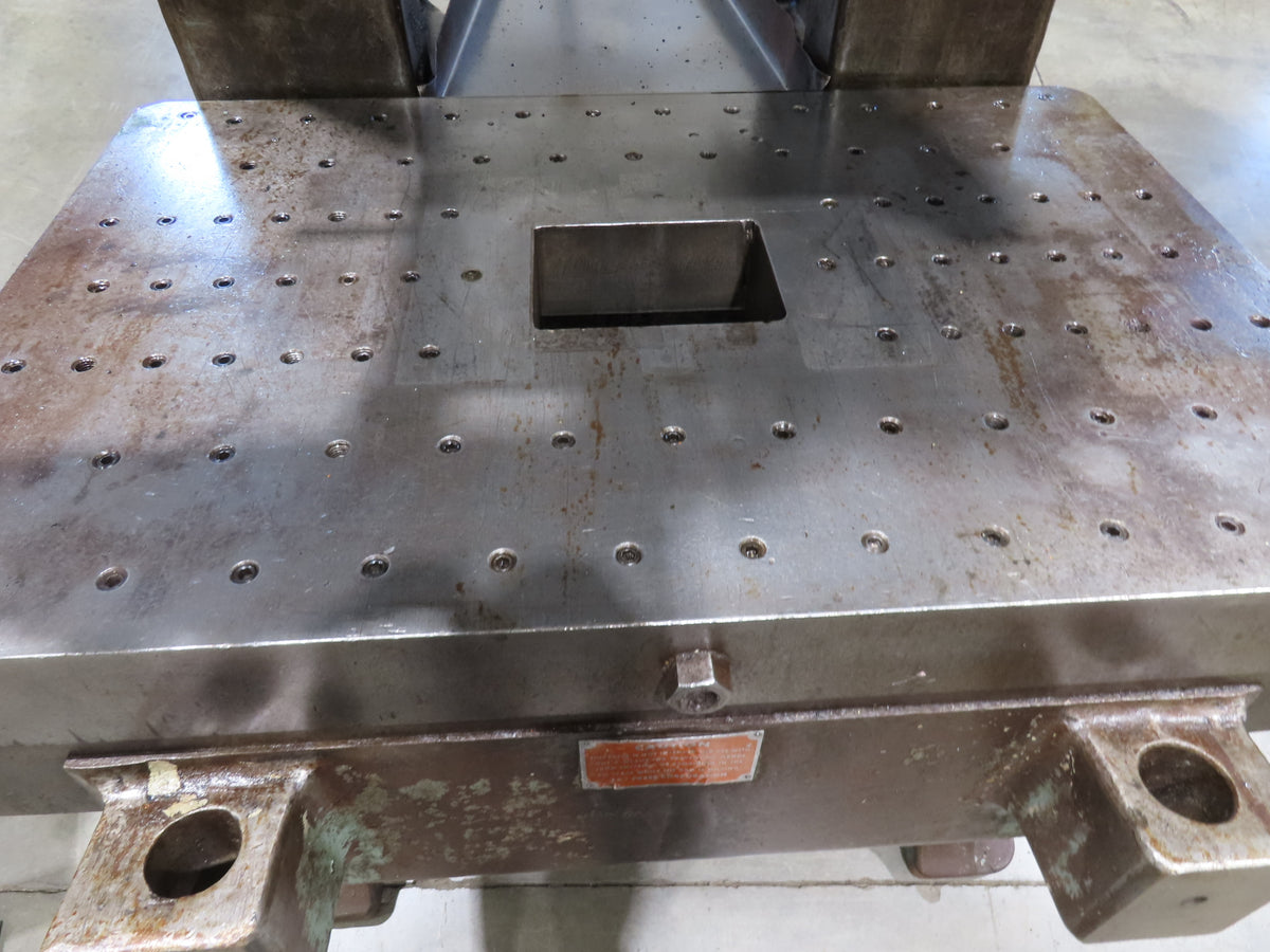 L&J No 100 Mechanical OBI Punch Press 100 Ton Air Brake Clutch 4" Stroke 10Hp