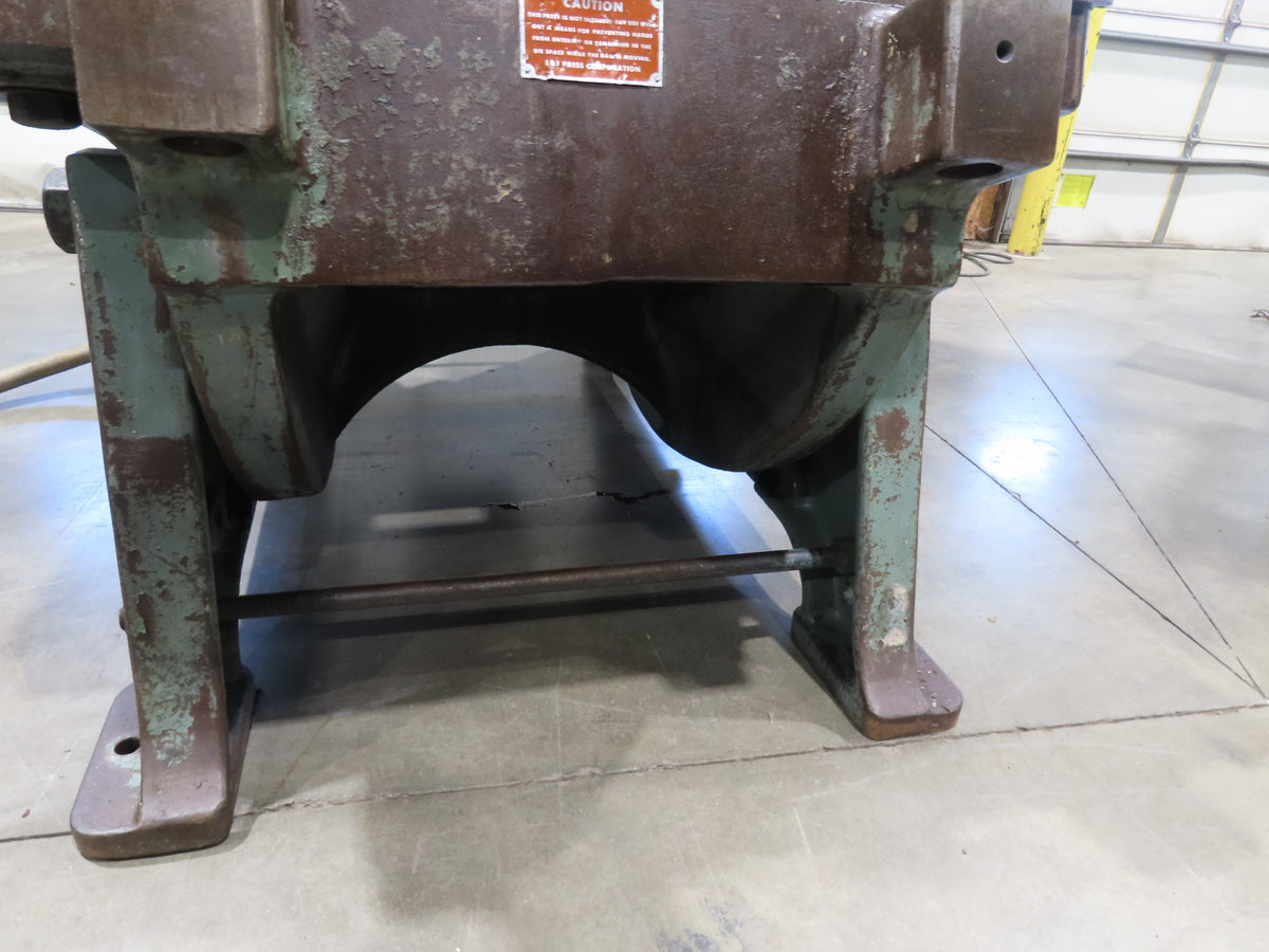 L&J No 100 Mechanical OBI Punch Press 100 Ton Air Brake Clutch 4" Stroke 10Hp