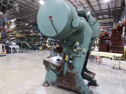 L&J No 100 Mechanical OBI Punch Press 100 Ton Air Brake Clutch 4" Stroke 10Hp