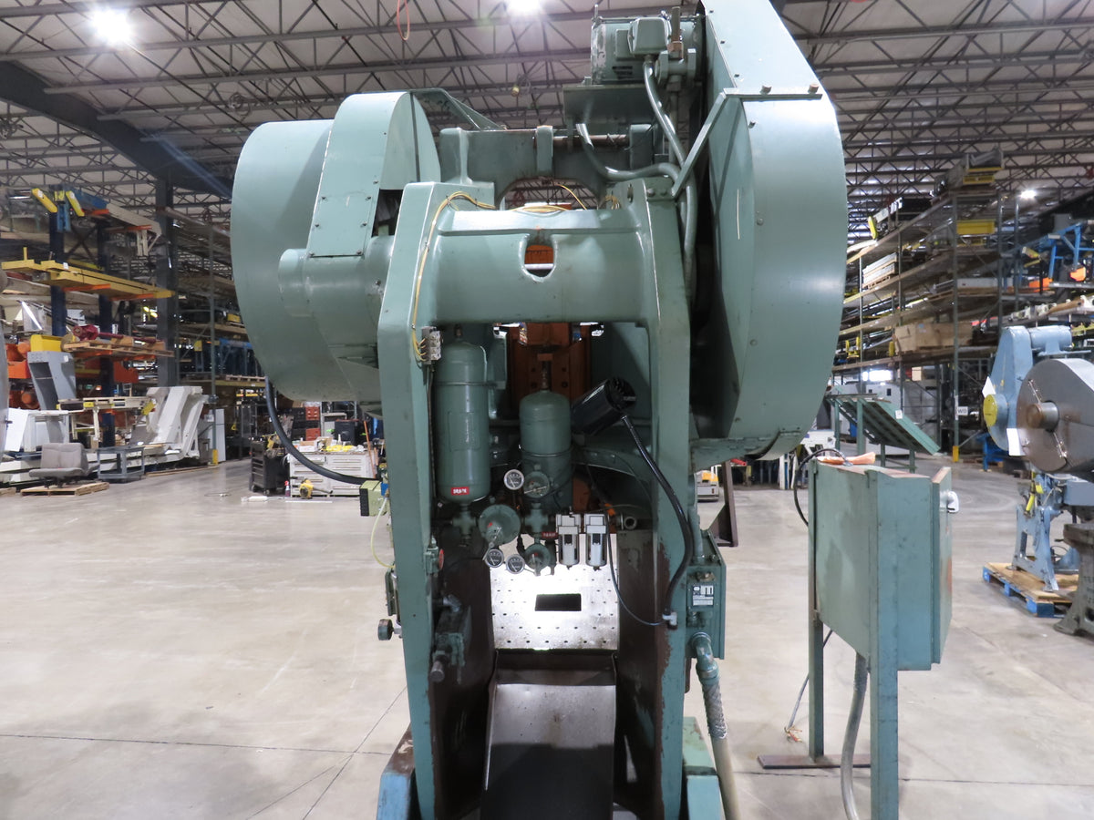 L&J No 100 Mechanical OBI Punch Press 100 Ton Air Brake Clutch 4" Stroke 10Hp