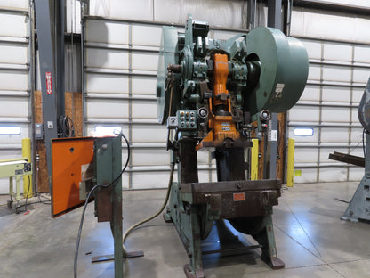 L&J No 100 Mechanical OBI Punch Press 100 Ton Air Brake Clutch 4" Stroke 10Hp