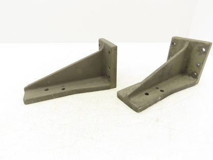EQ Equivalent Base Aluminum Fixture Angle Riser Bracket 200mm 7-7/8"H Lot of 2