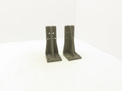 EQ Equivalent Base Aluminum Fixture Angle Riser Bracket 200mm 7-7/8"H Lot of 2