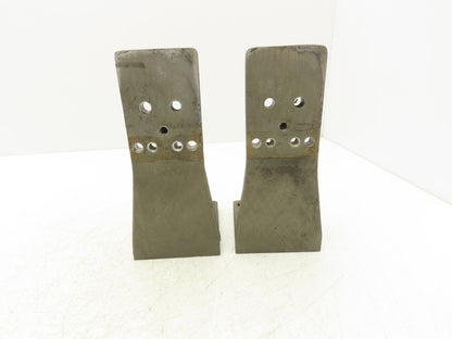 EQ Equivalent Base Aluminum Fixture Angle Riser Bracket 200mm 7-7/8"H Lot of 2