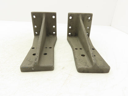 EQ Equivalent Base Aluminum Fixture Angle Riser Bracket 200mm 7-7/8"H Lot of 2