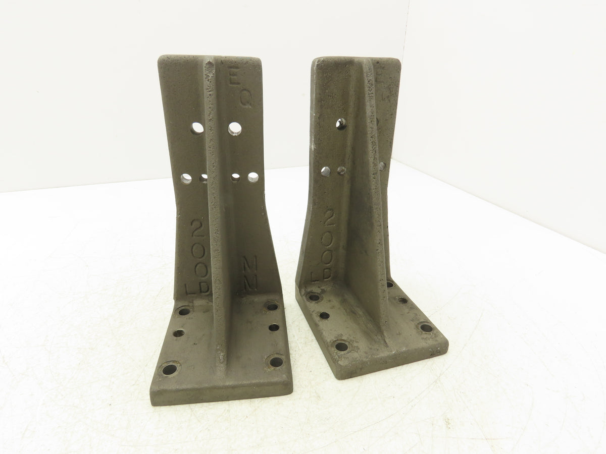 EQ Equivalent Base Aluminum Fixture Angle Riser Bracket 200mm 7-7/8"H Lot of 2