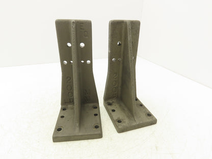 EQ Equivalent Base Aluminum Fixture Angle Riser Bracket 200mm 7-7/8"H Lot of 2