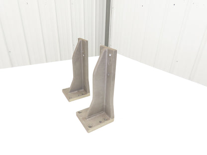 EQ Equivalent Base Aluminum Fixture Angle Riser Bracket 250mm 9.84"H Lot of 2