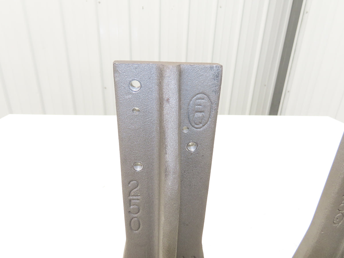 EQ Equivalent Base Aluminum Fixture Angle Riser Bracket 250mm 9.84"H Lot of 2
