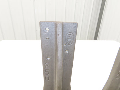 EQ Equivalent Base Aluminum Fixture Angle Riser Bracket 250mm 9.84"H Lot of 2