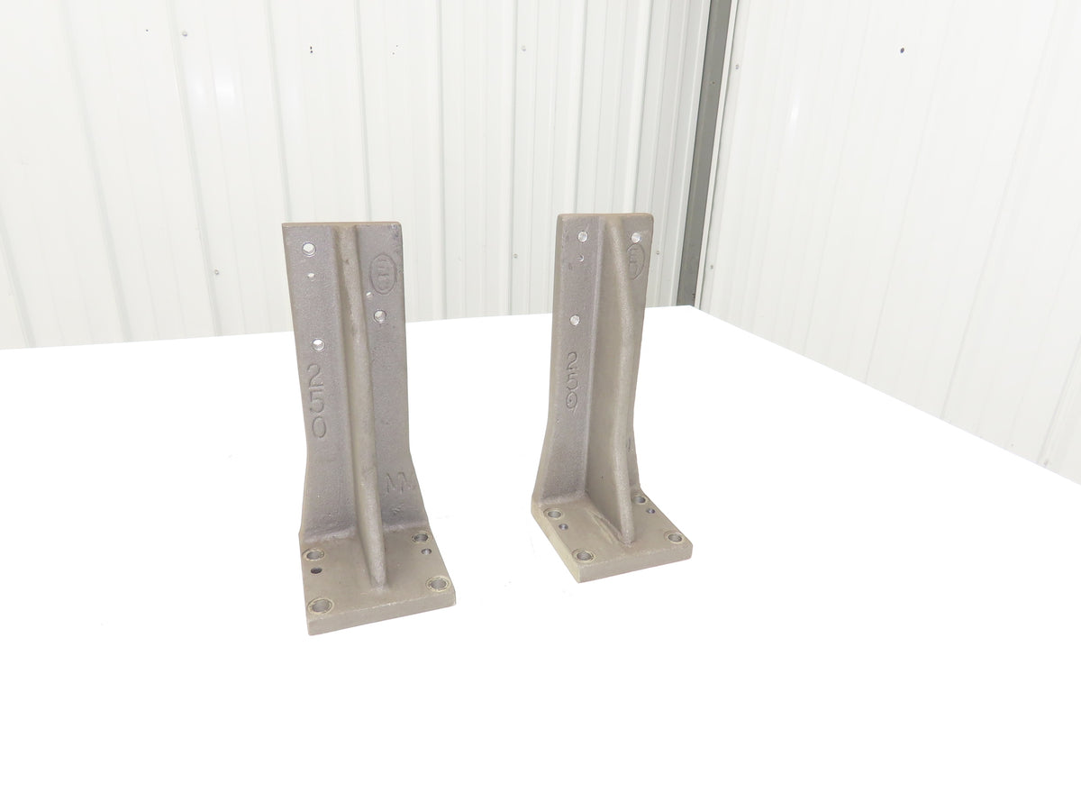 EQ Equivalent Base Aluminum Fixture Angle Riser Bracket 250mm 9.84"H Lot of 2