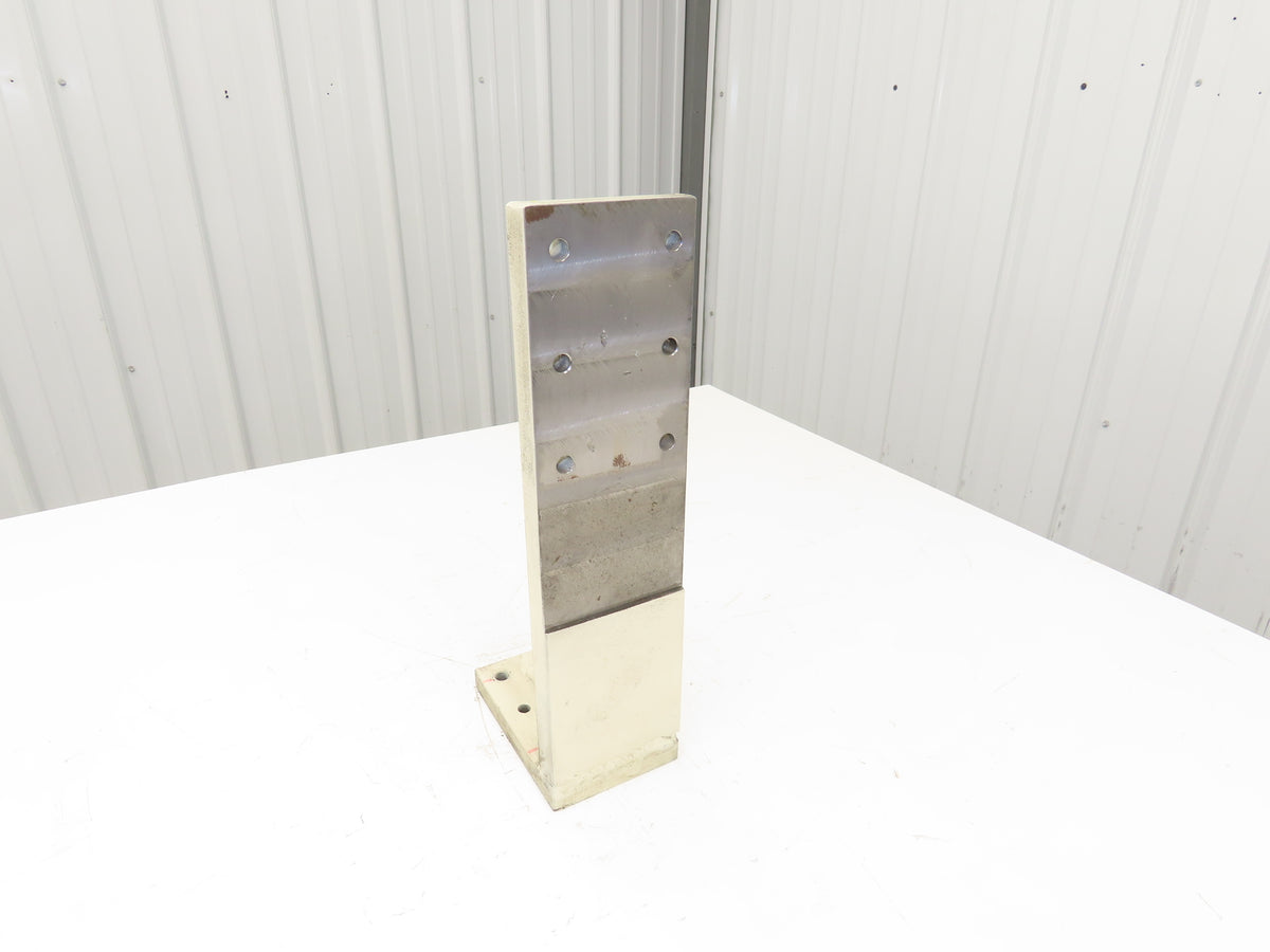 Welded Steel Fixture Riser Angle Plate Bracket 400mm 15.74"H x 4-1/8"W
