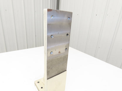 Welded Steel Fixture Riser Angle Plate Bracket 400mm 15.74"H x 4-1/8"W