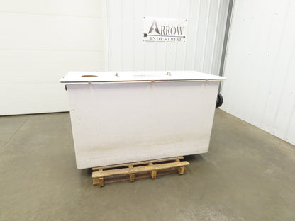 Fiberglass Separator Tank 200 Gal Oil Water Chemical Cleaning Filtration Baffle