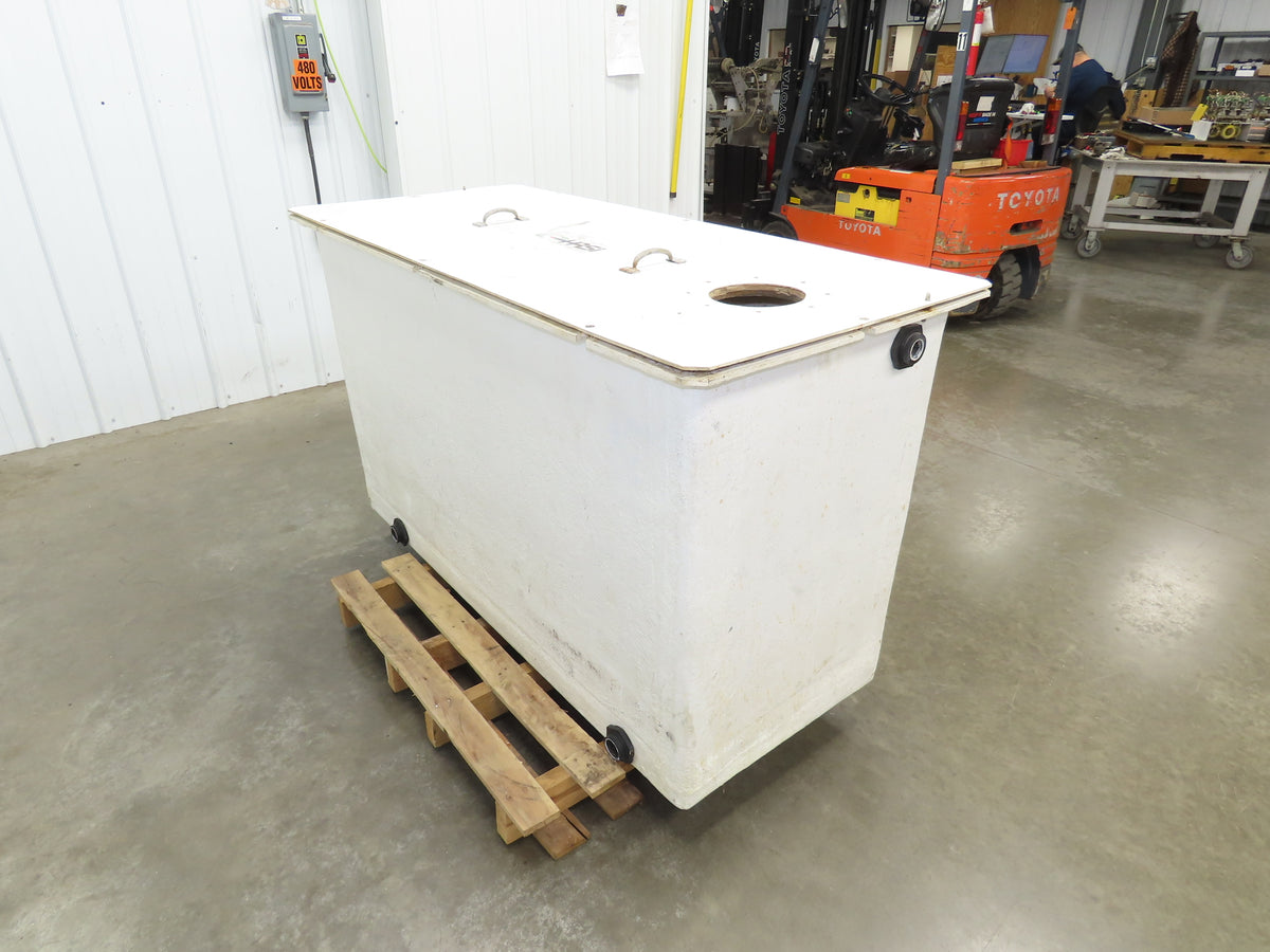Fiberglass Separator Tank 200 Gal Oil Water Chemical Cleaning Filtration Baffle