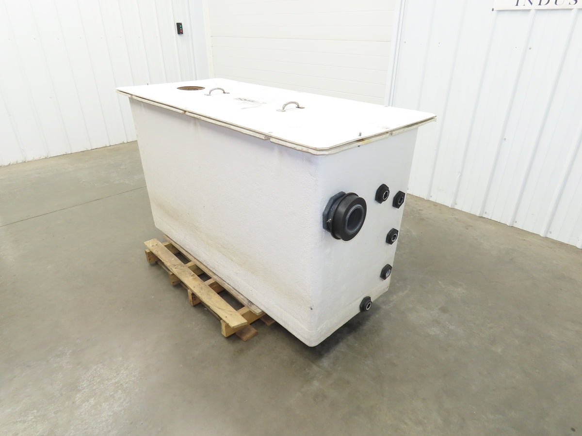 Fiberglass Separator Tank 200 Gal Oil Water Chemical Cleaning Filtration Baffle