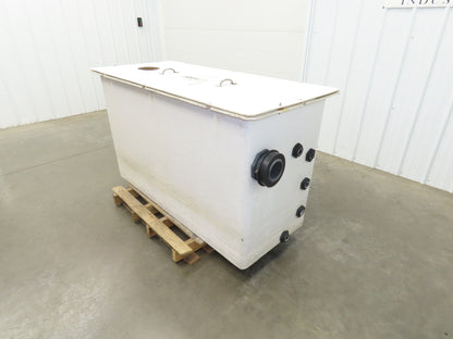 Fiberglass Separator Tank 200 Gal Oil Water Chemical Cleaning Filtration Baffle