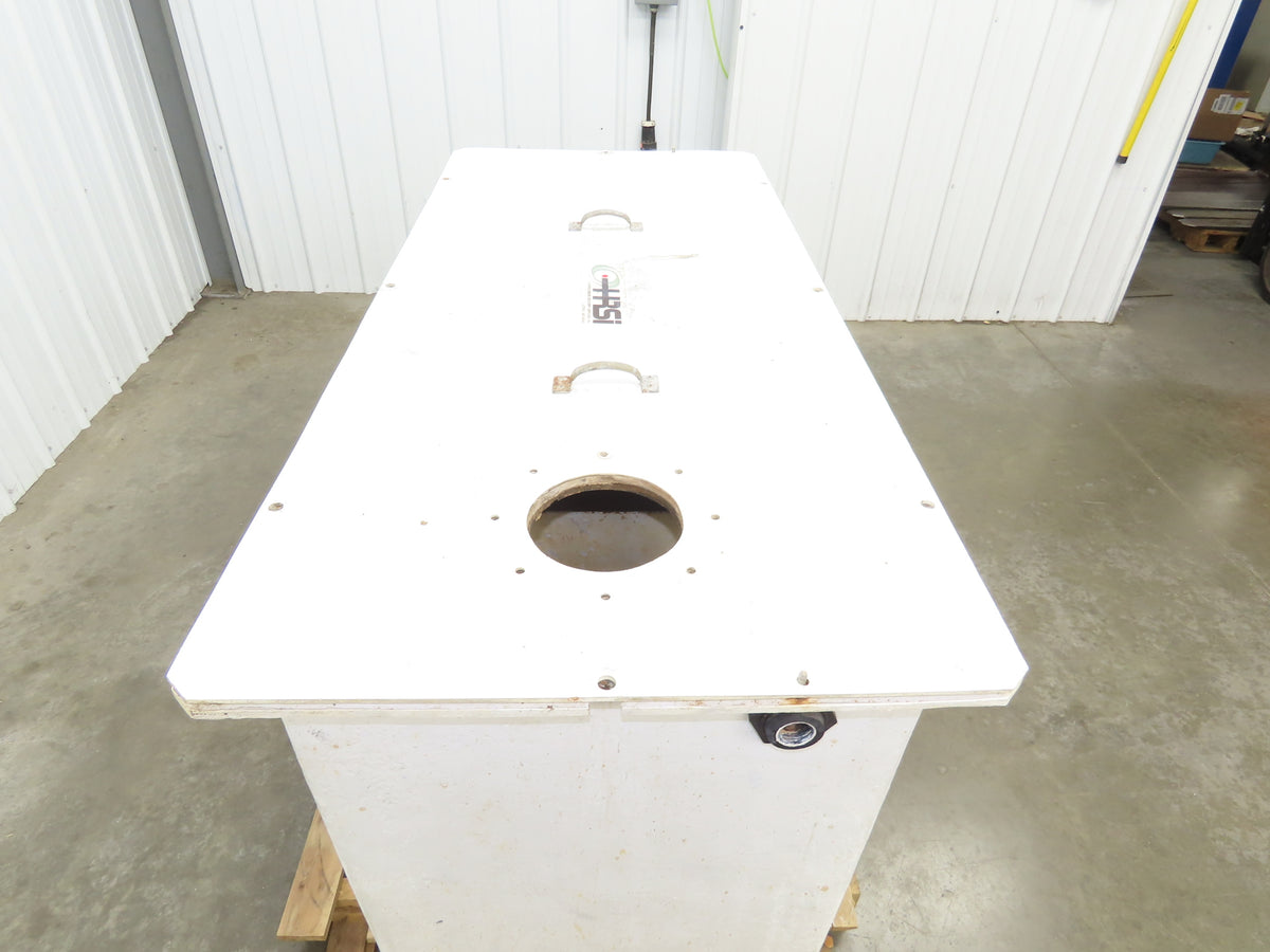 Fiberglass Separator Tank 200 Gal Oil Water Chemical Cleaning Filtration Baffle