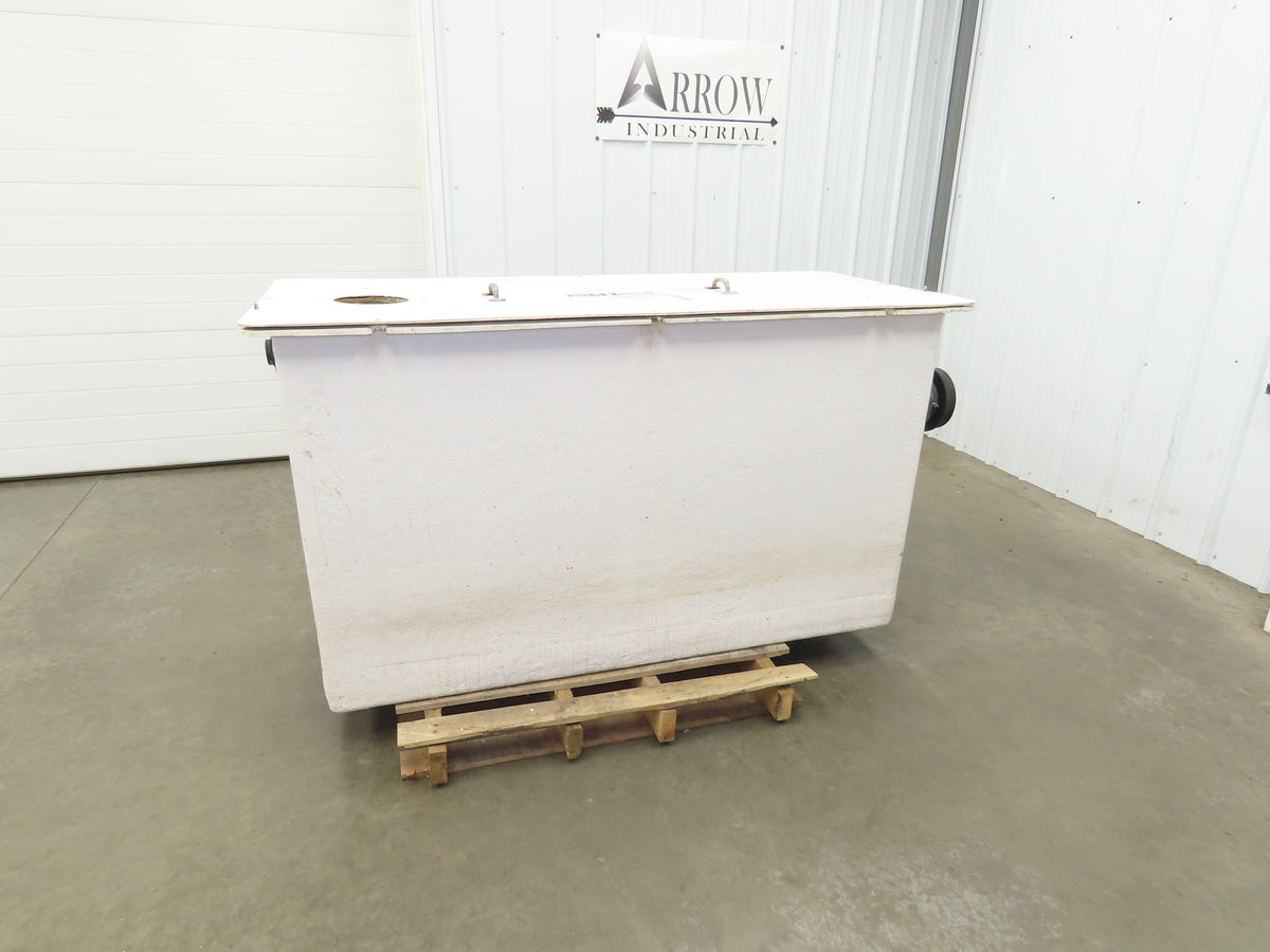 Fiberglass Separator Tank 200 Gal Oil Water Chemical Cleaning Filtration Baffle