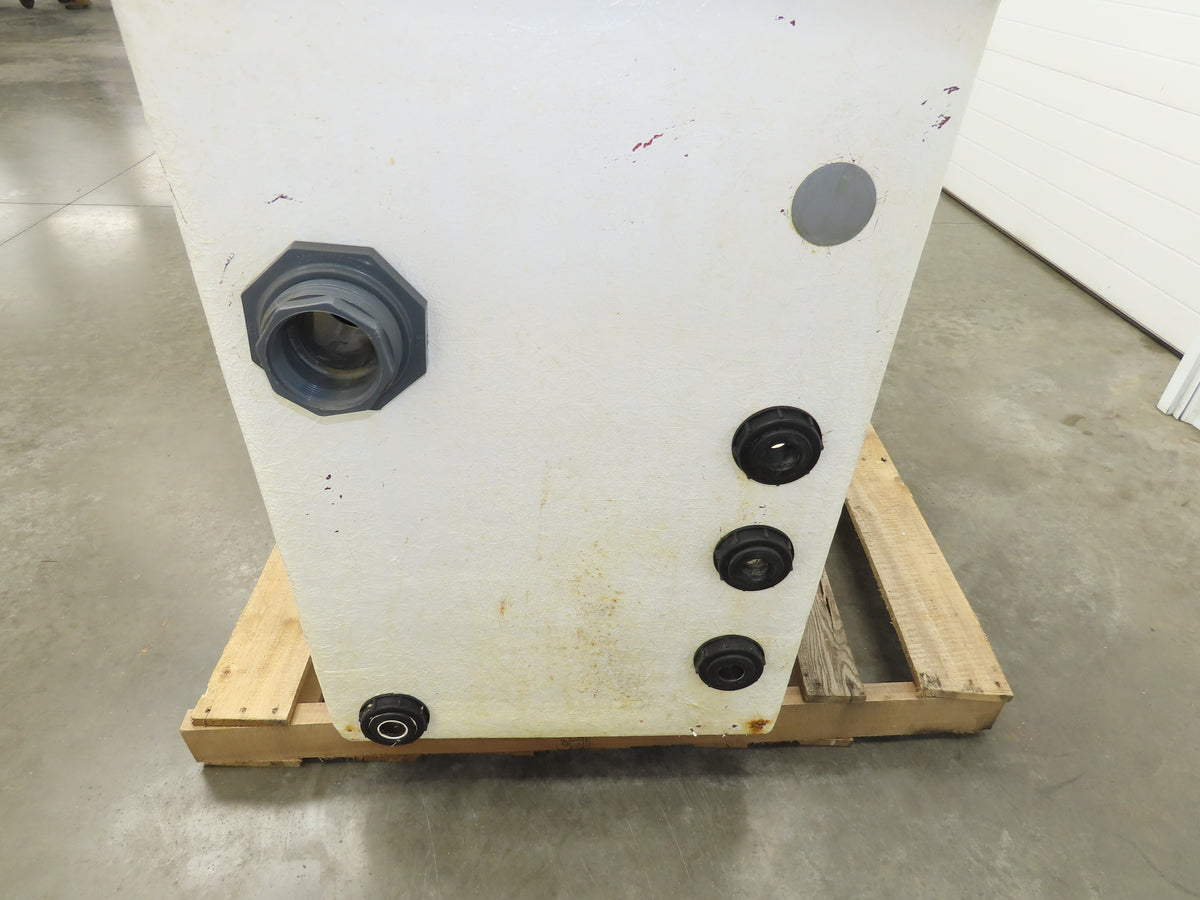 Separator Tank 200 Gal Oil Water Chemical Cleaning Filtration Baffle Fiberglass