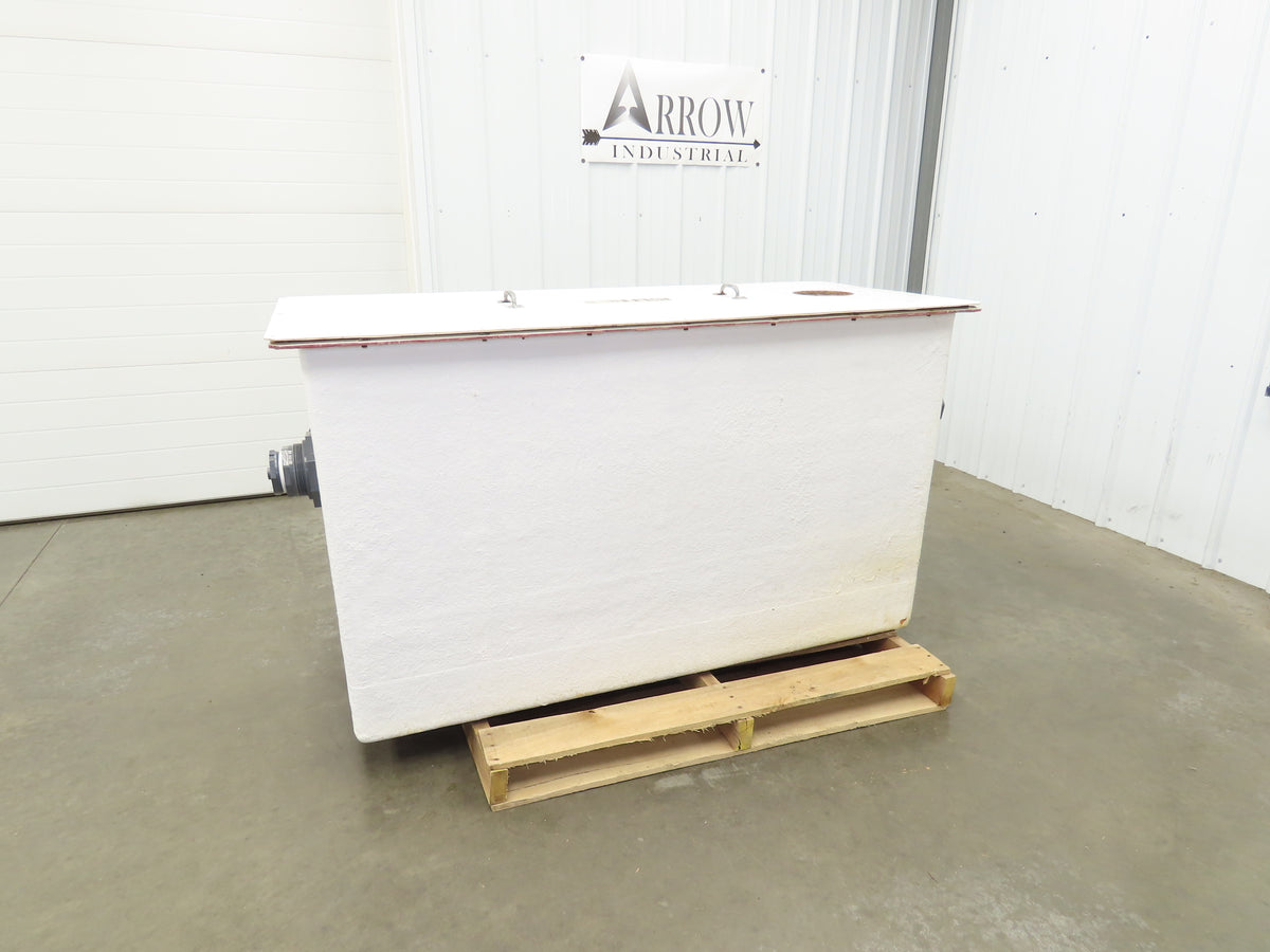 Separator Tank 200 Gal Oil Water Chemical Cleaning Filtration Baffle Fiberglass