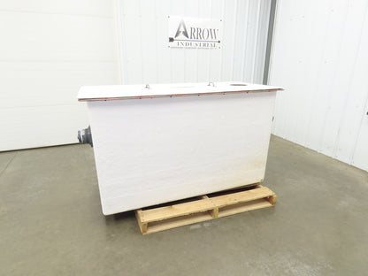 Separator Tank 200 Gal Oil Water Chemical Cleaning Filtration Baffle Fiberglass