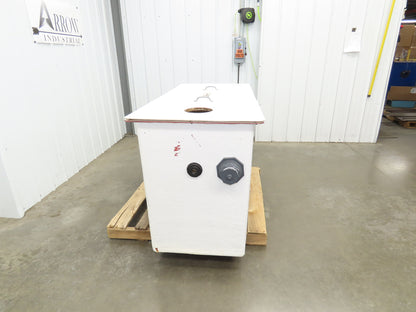 Separator Tank 200 Gal Oil Water Chemical Cleaning Filtration Baffle Fiberglass