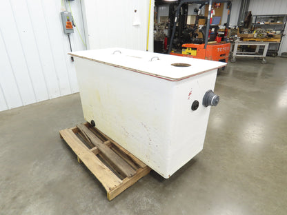 Separator Tank 200 Gal Oil Water Chemical Cleaning Filtration Baffle Fiberglass