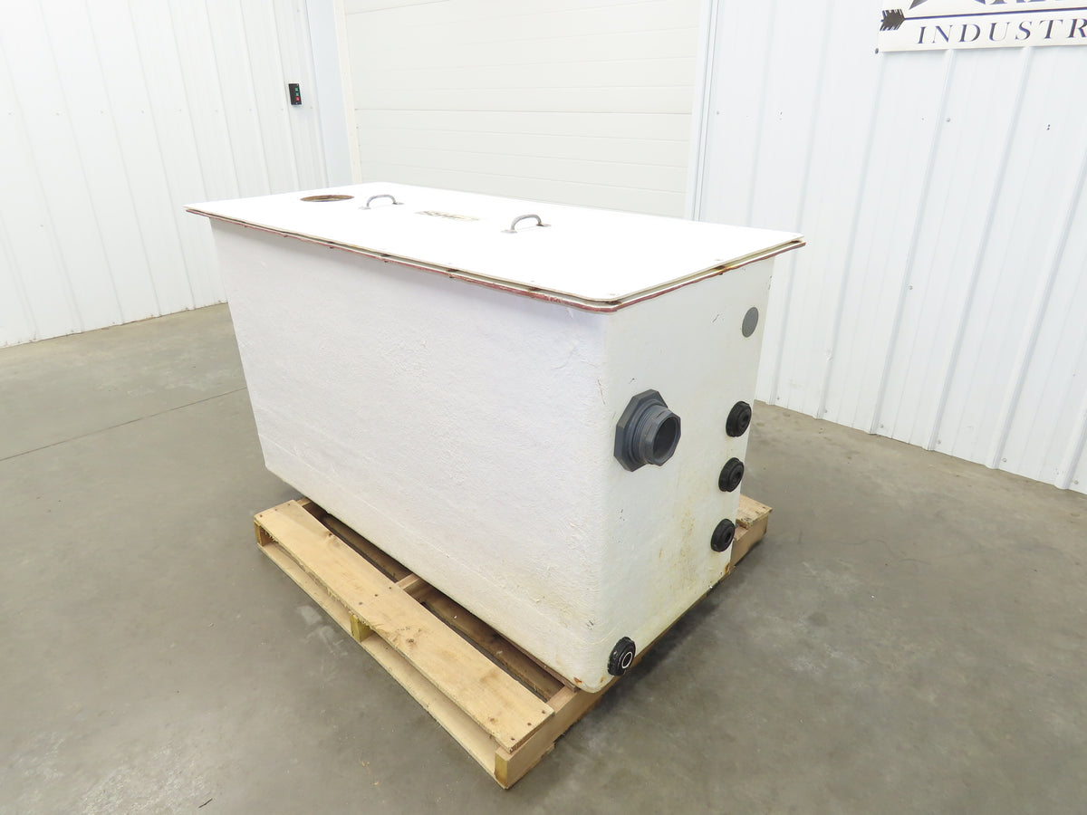 Separator Tank 200 Gal Oil Water Chemical Cleaning Filtration Baffle Fiberglass